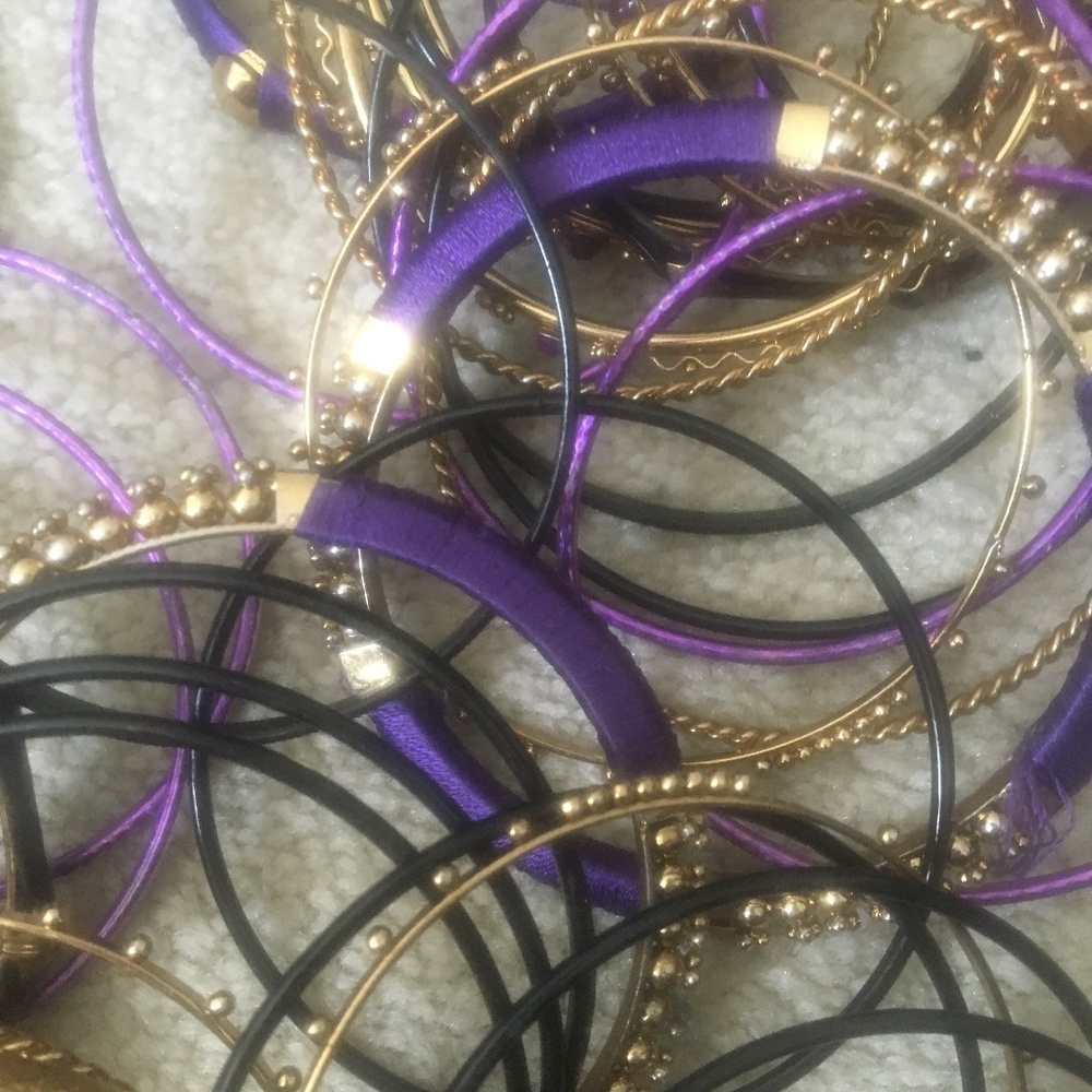 38 High Caliber Costume Bracelets w/Bag